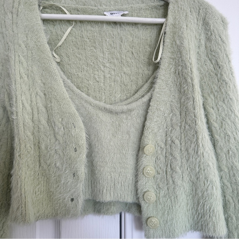 Garage Talisa Fuzzy Cami and Cardigan - Picture 4 of 14